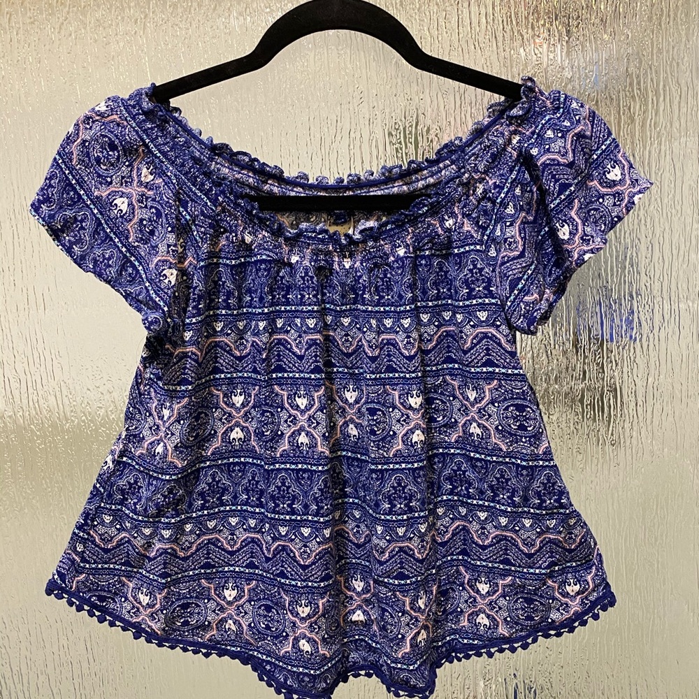 Sexy bohemian garter blouse